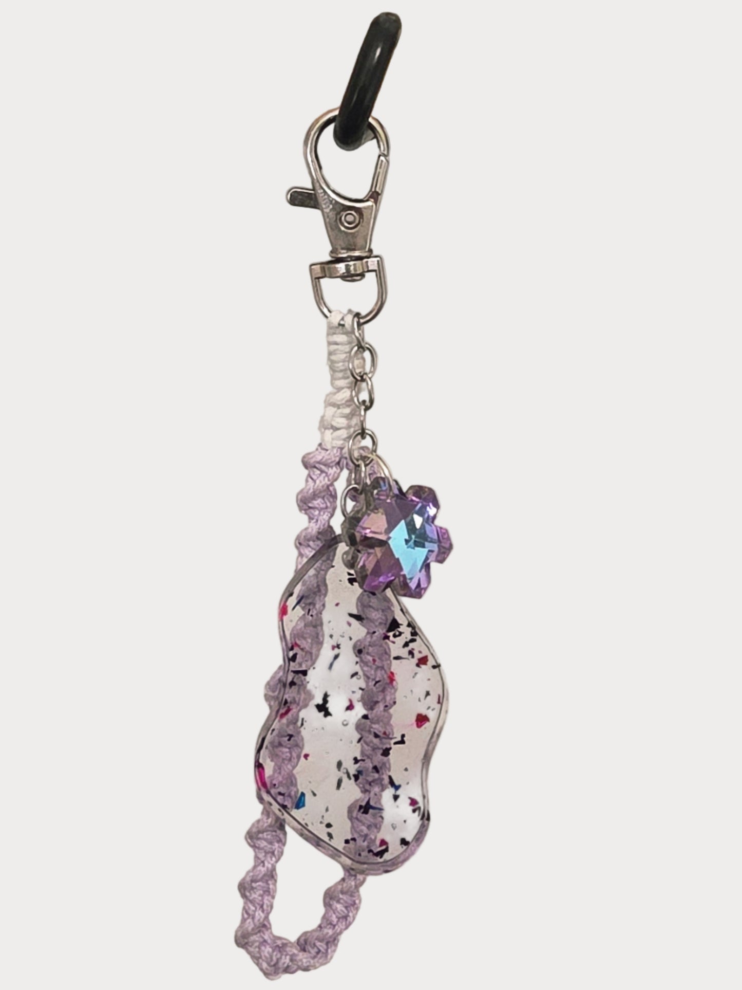 💜 Lavender Dreams Macramé Keychain
