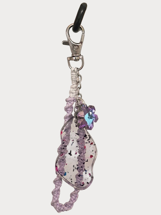 💜 Lavender Dreams Macramé Keychain
