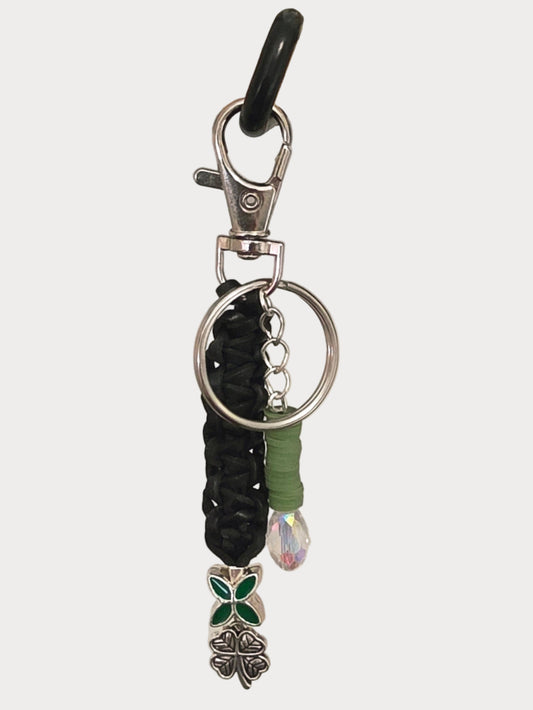 🍀 Forest Guardian Macramé Keychain
