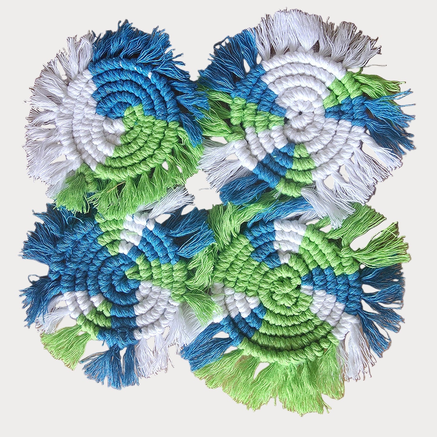 Ocean Breeze Macramé Coasters