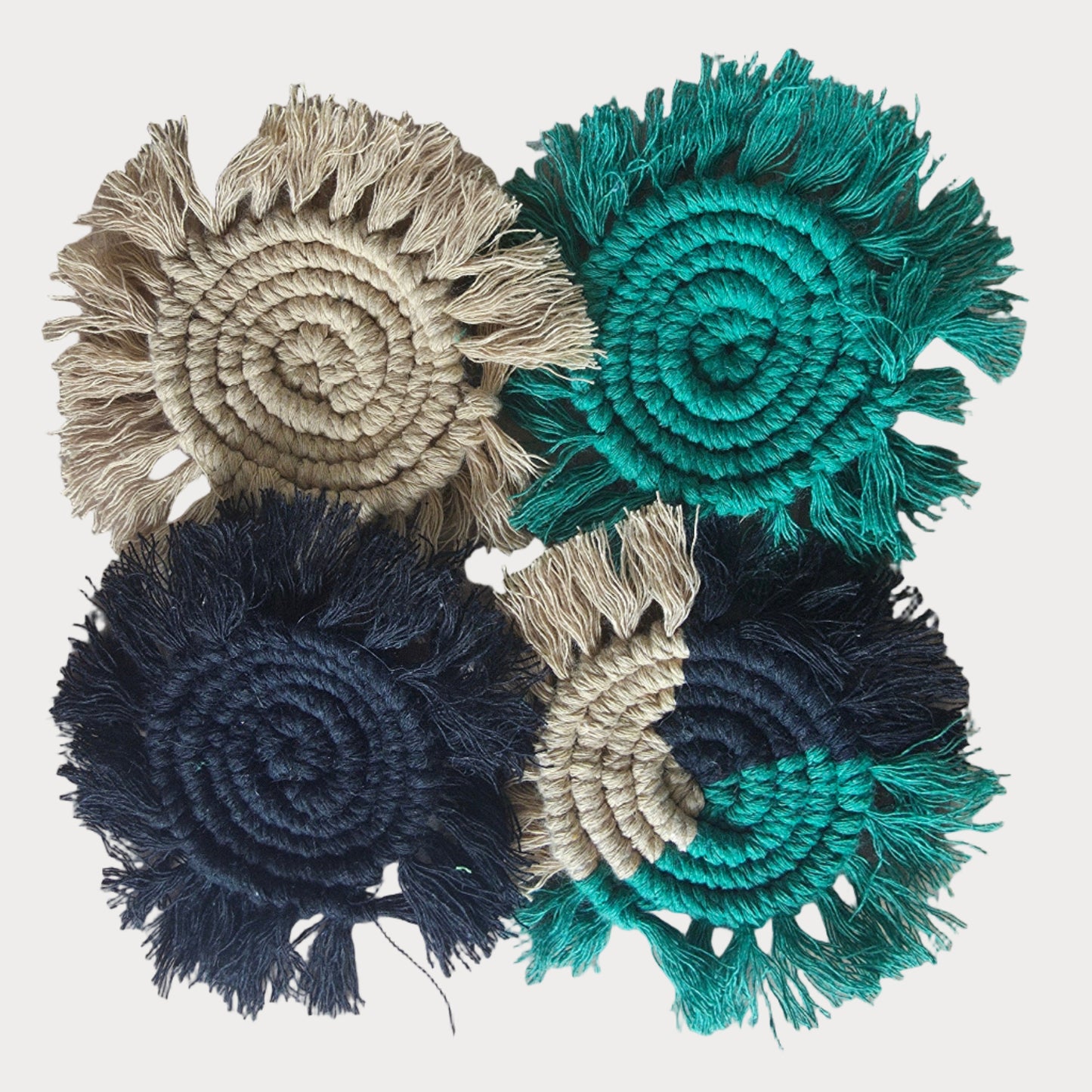 Forest Haven Macramé Coasters
