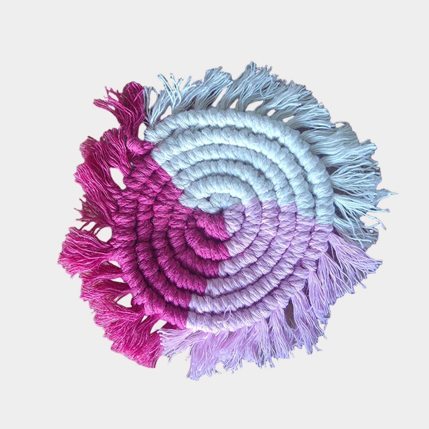 Rose Dawn Macramé Coasters