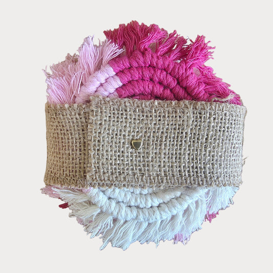 Rose Dawn Macramé Coasters