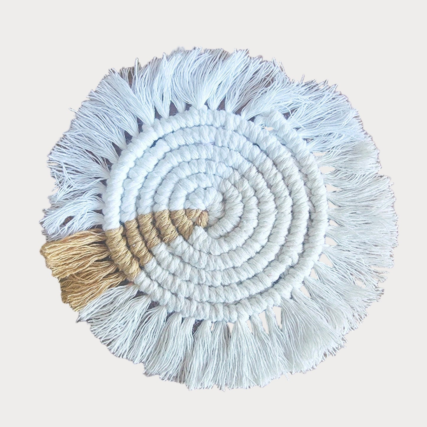 Natural Harmony Macramé Coasters