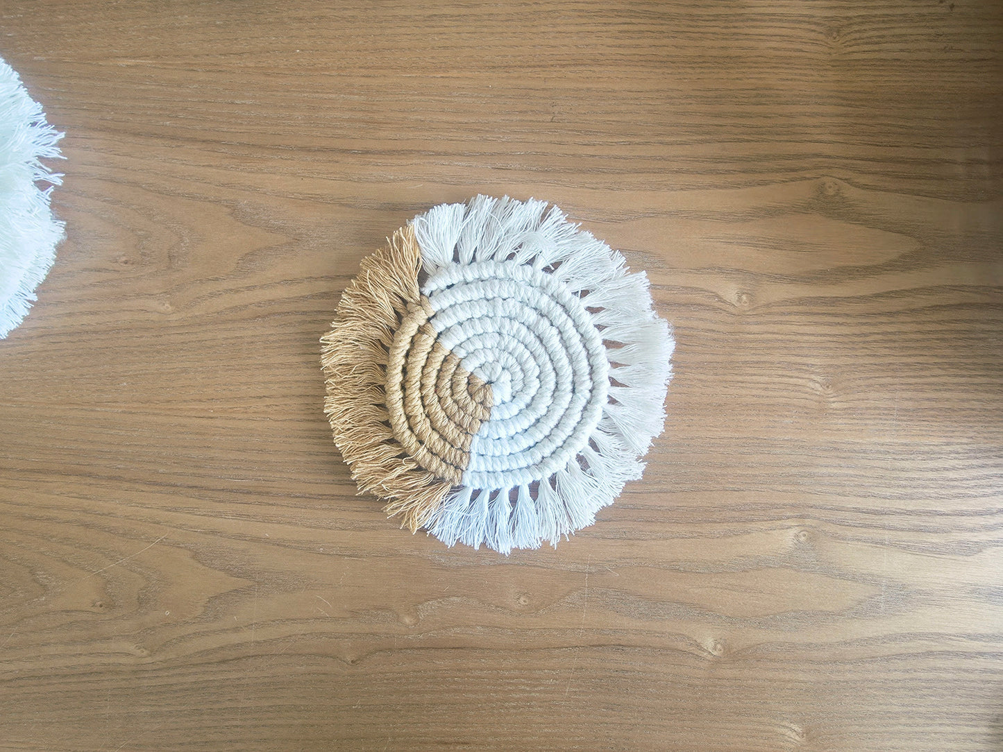 Natural Harmony Macramé Coasters