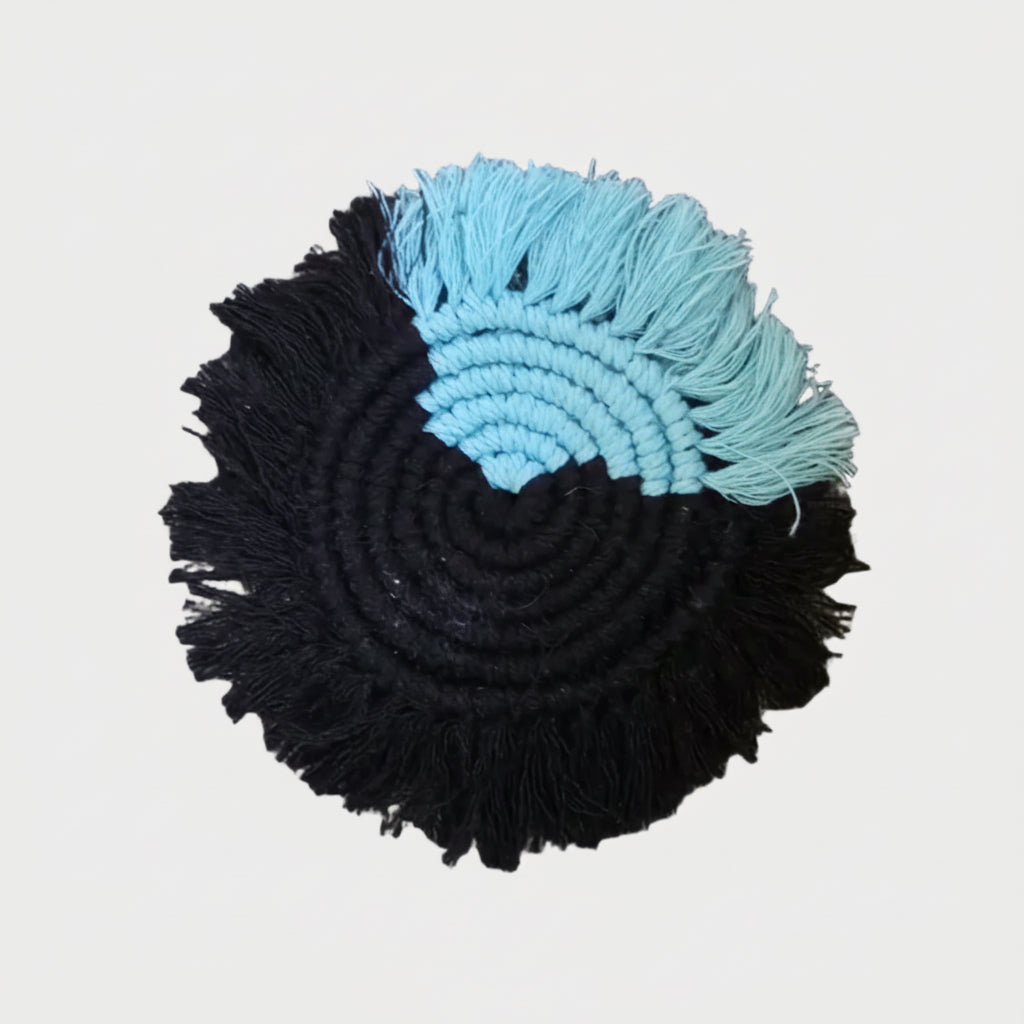 Midnight Eclipse Macramé Coasters