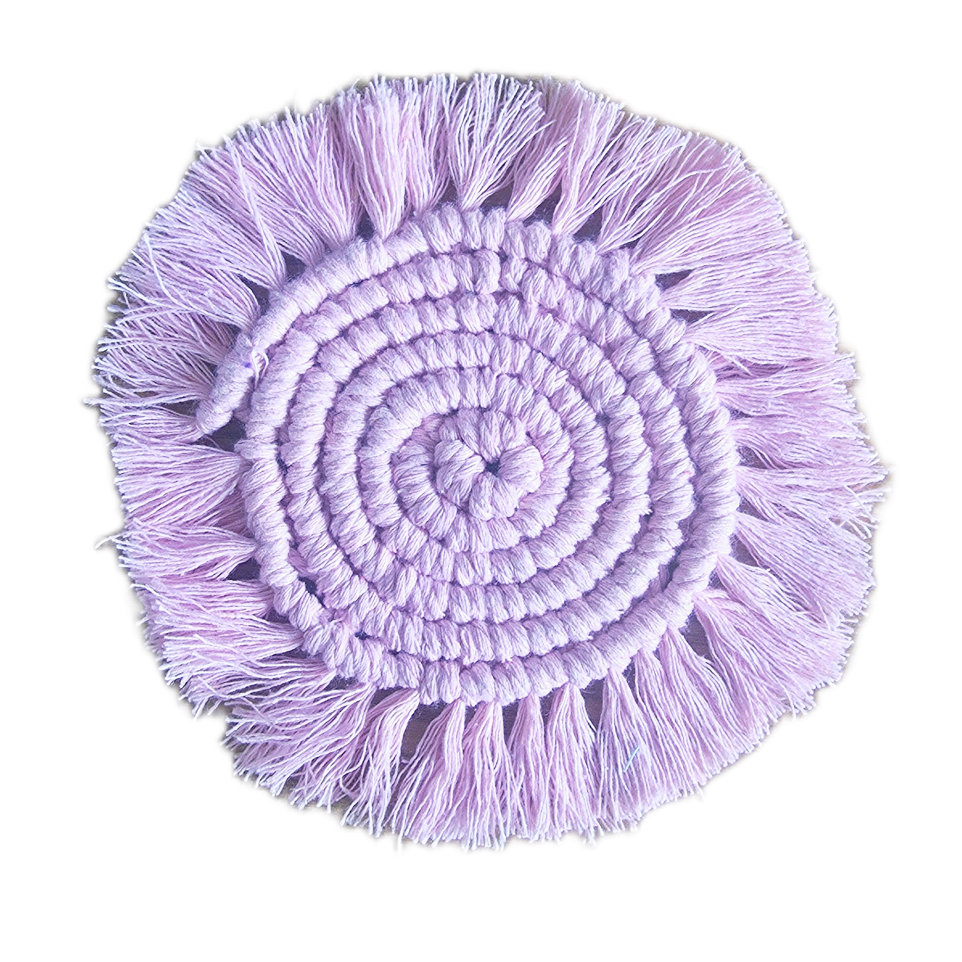Colour Pop Macramé Coasters