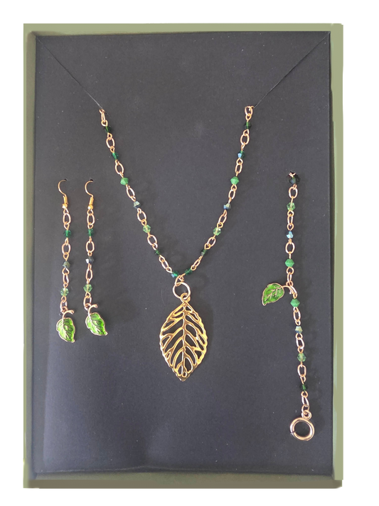 Verdant Whispers Necklace Set